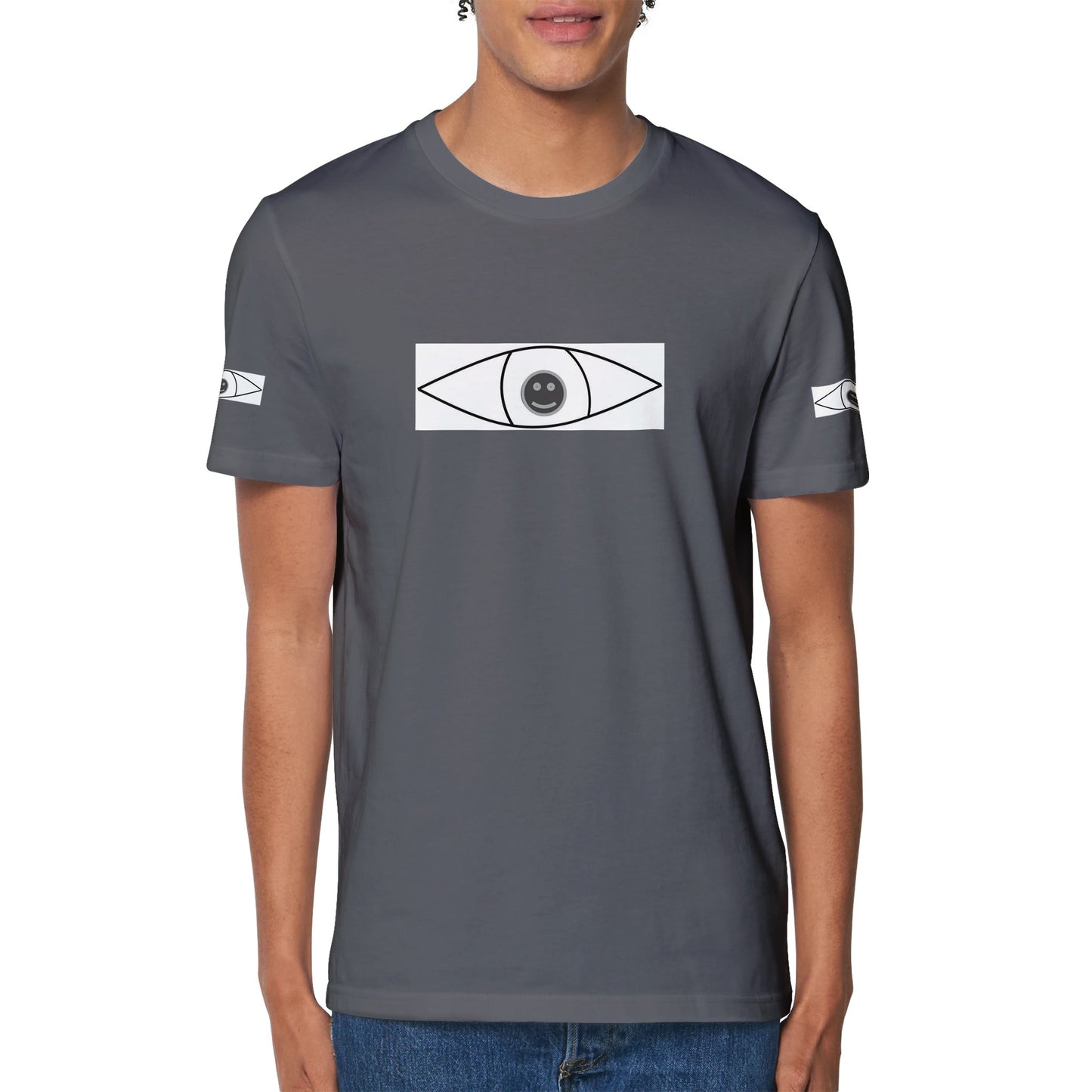 EyE's Crewneck T-shirt (grey top black eye)